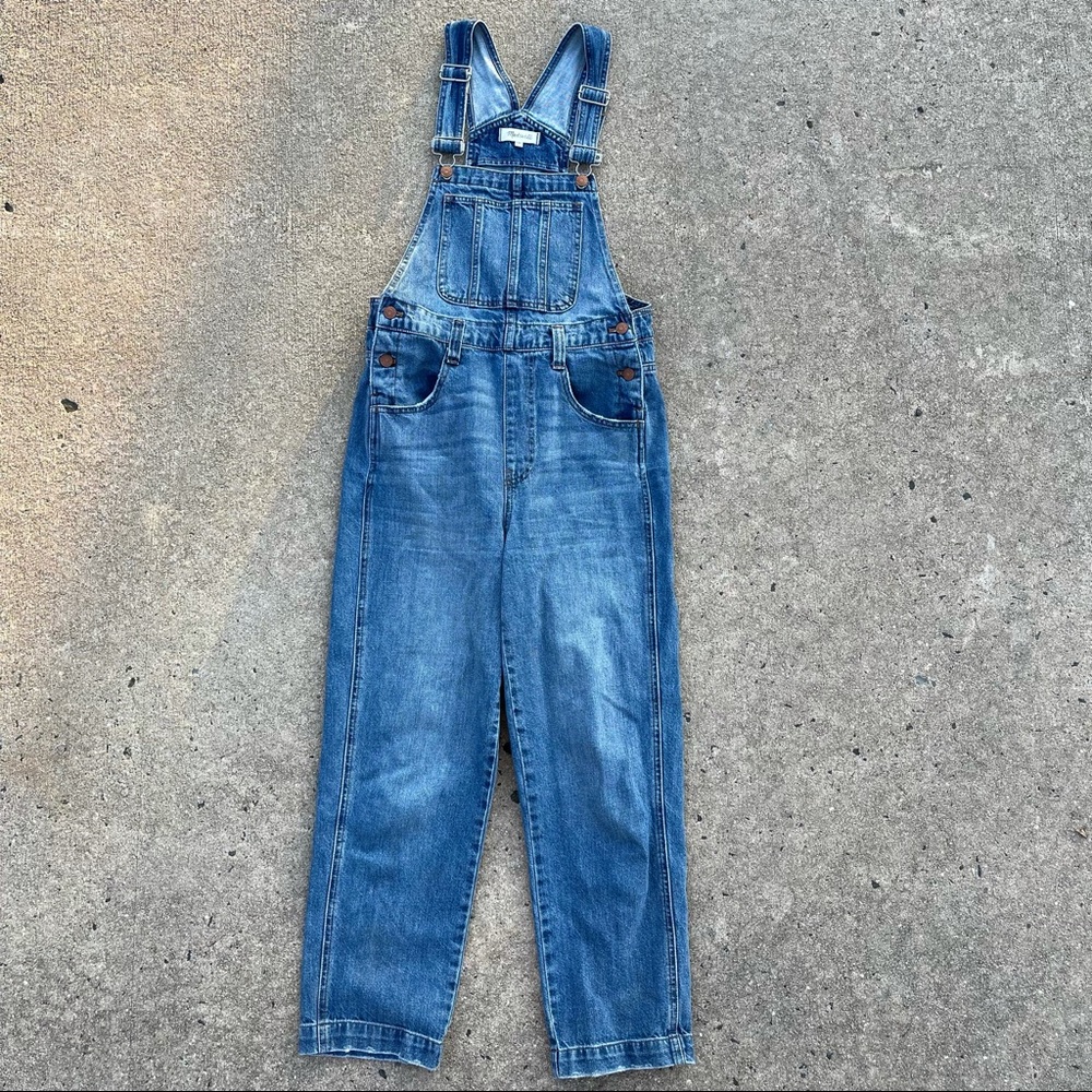 🥳🥳🥳 Host Pick! Madewell Straight Leg Overalls Size Small - Picture 2 of 8